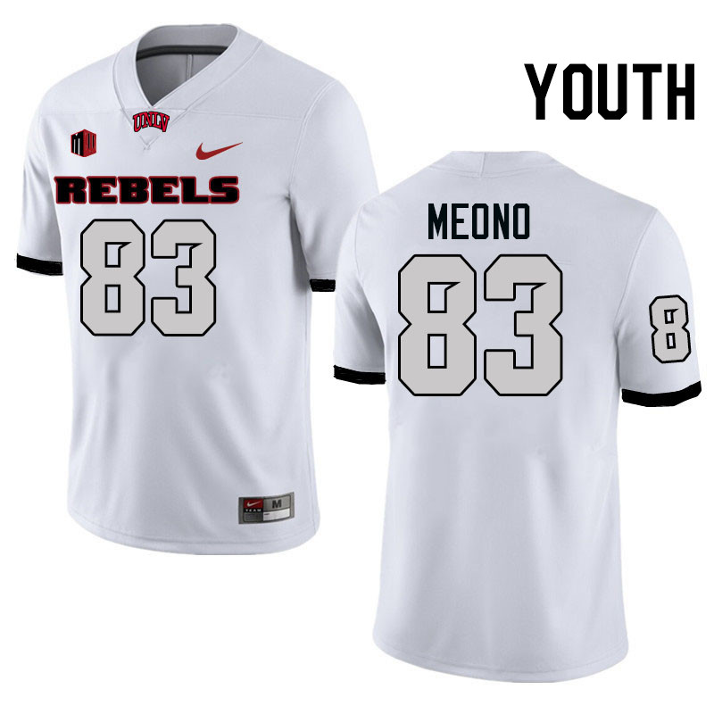 Youth #83 Andre Meono UNLV Rebels College Football Jerseys Stitched-White